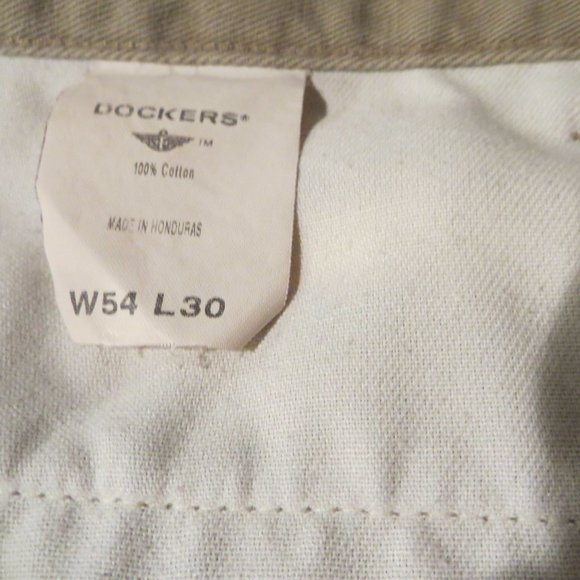 Dockers Pants Khaki Big & Tall Size 54" x 30" - Picture 6 of 12